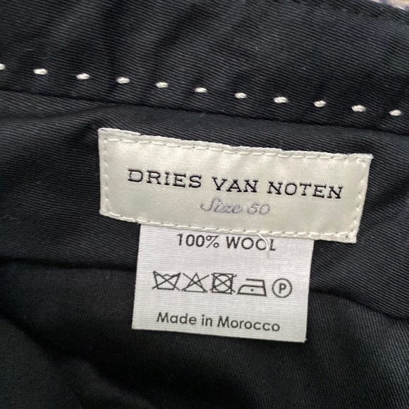 Dries Van Noten Wool crop pants Herringbone EU 50 34 - Picture 9 of 12